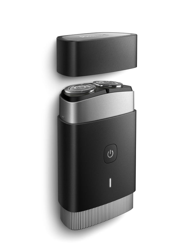Angle. Philips Norelco - Compact Rechargeable Wet & Dry Electric Shaver - Black.