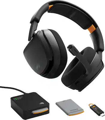 Glorious - GHS Wireless InfinitePlay 2.4/Bluetooth Over-the-Ear Wireless Gaming Headset + Base Station for PC, PS5, PS4 and Switch