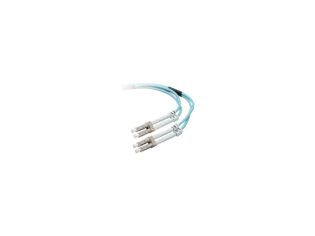 Front. Belkin - Belkin F2F402LL-04M-G 4 m/13 ft Fiber Optic Cable; 10GB Aqua Multimode LC/LC Duplex MMF, 50/125 OM3.