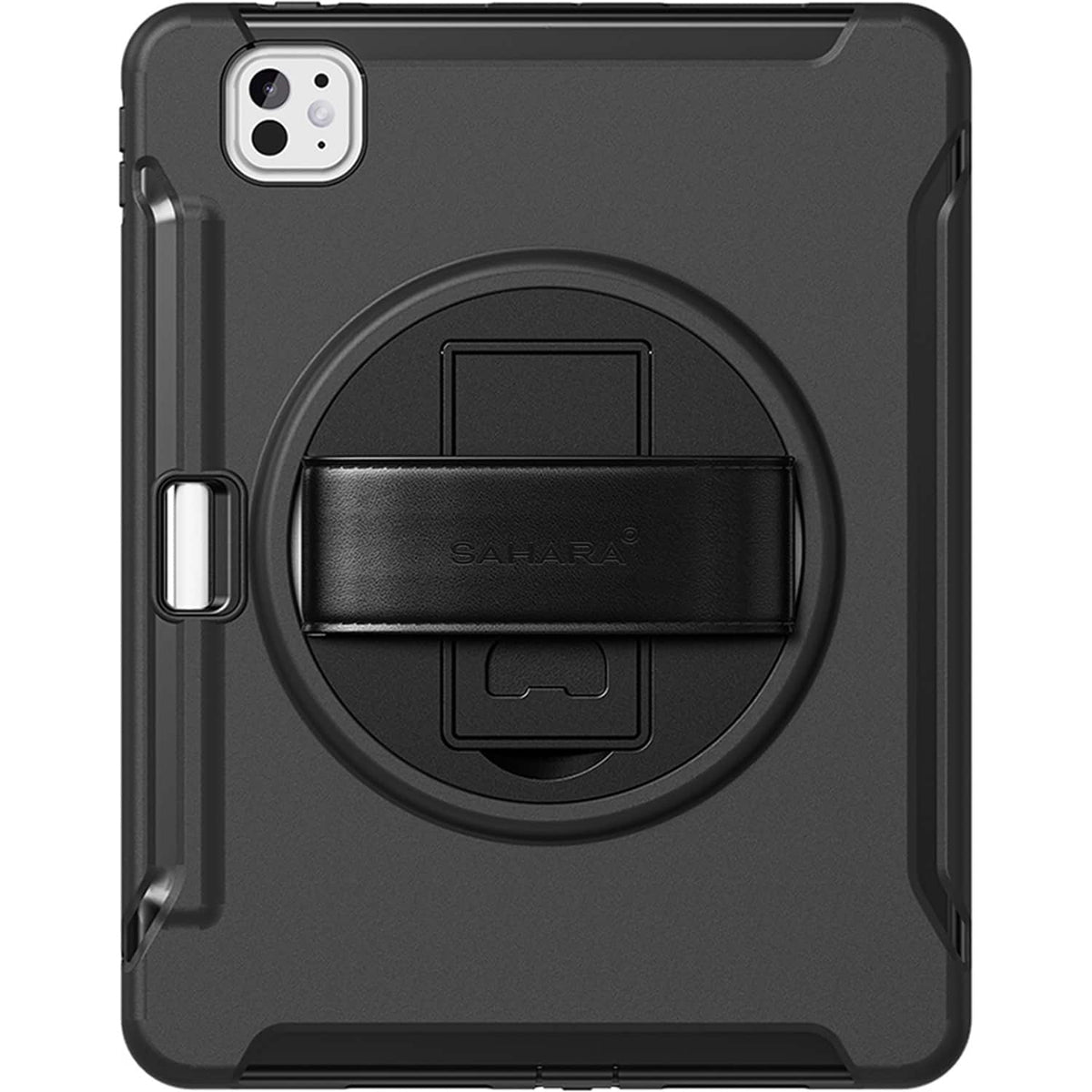 SaharaCase - Raider Series Heavy-Duty Case with Hand Strap for Apple iPad Pro (M4 2024/M5 2025) 13" - Scorpion Black