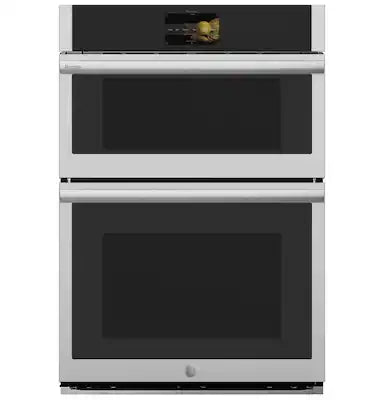 GE Profile - 30" Built-In Electric Convection Double Wall Oven with Microwave and No Preheat Air Fry