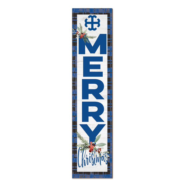 Front. Jardine - Saint Mary's Belles 12'' x 48'' Outdoor Merry Christmas Leaner - White.