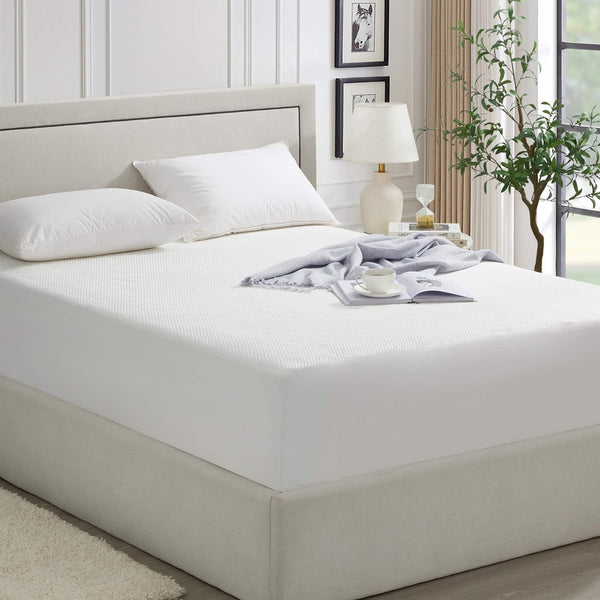 Dan River - Ice Cooling Waterproof Mattress Protector – Tencel Blend, Deep Pocket with Corner Elastic - Standard