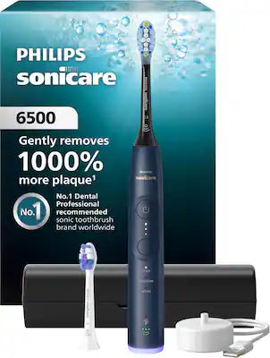 Philips Sonicare - 6500 Electric Toothbrush - Next-Generation Sonicare Technology, 9 Brush Settings, Travel Case