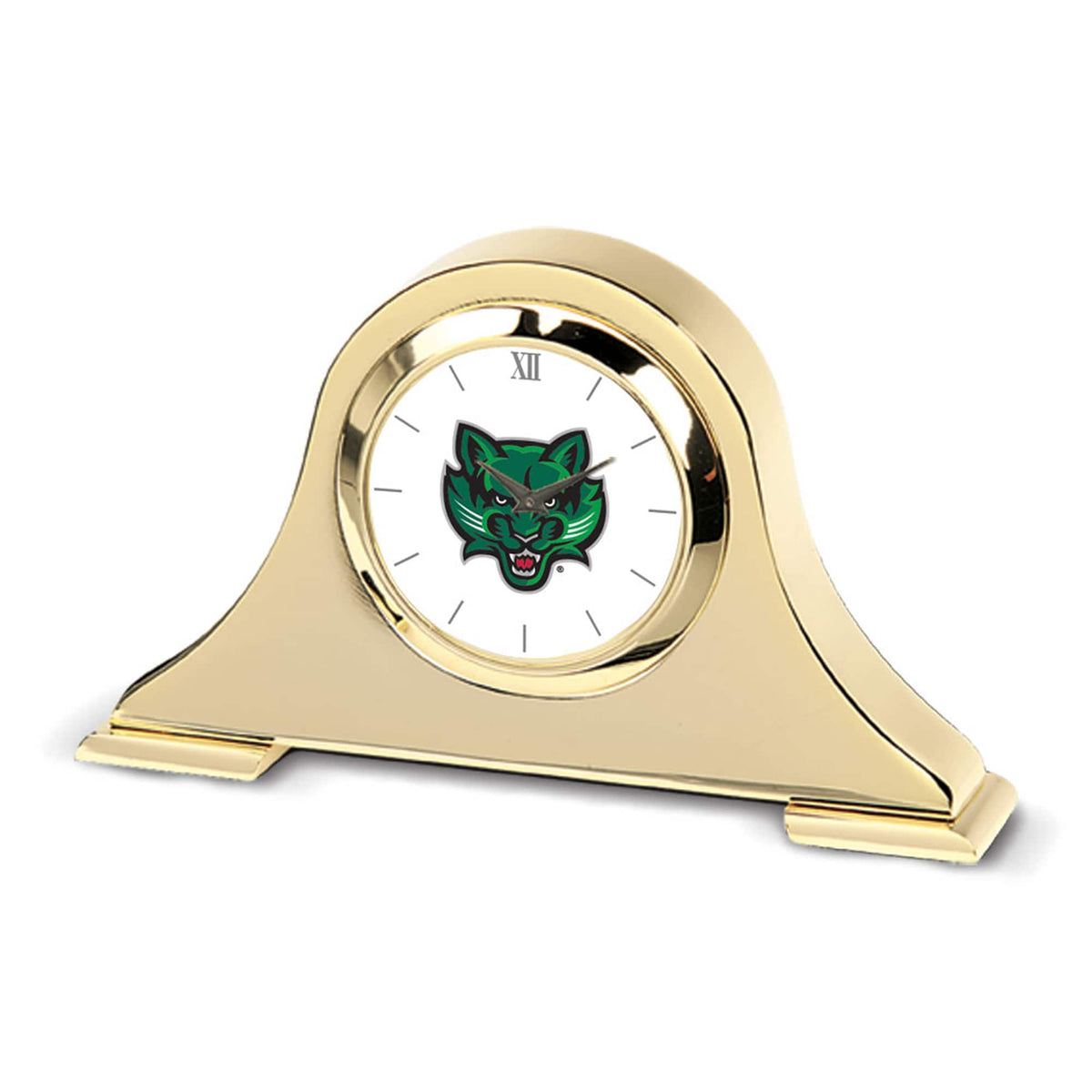 Jardine - Binghamton Bearcats Team Logo Napoleon Desk Clock - Gold