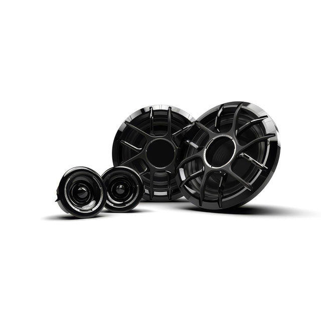 Front. Wet Sounds - Wet Sounds ZERO Series - ZERO 6 CS-B Black 6.5" Component Neodymium Marine Speakers w/ Horn-Loaded Titanium Tweeter... - Black/Gray.