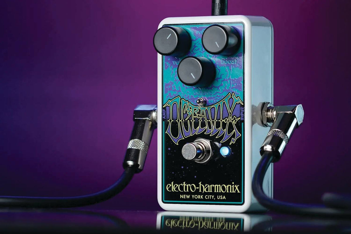 Electro-Harmonix - Octavix Octave Fuzz Pedal with Switchable Voltage Modes Boost Control and Vintage Tone Design