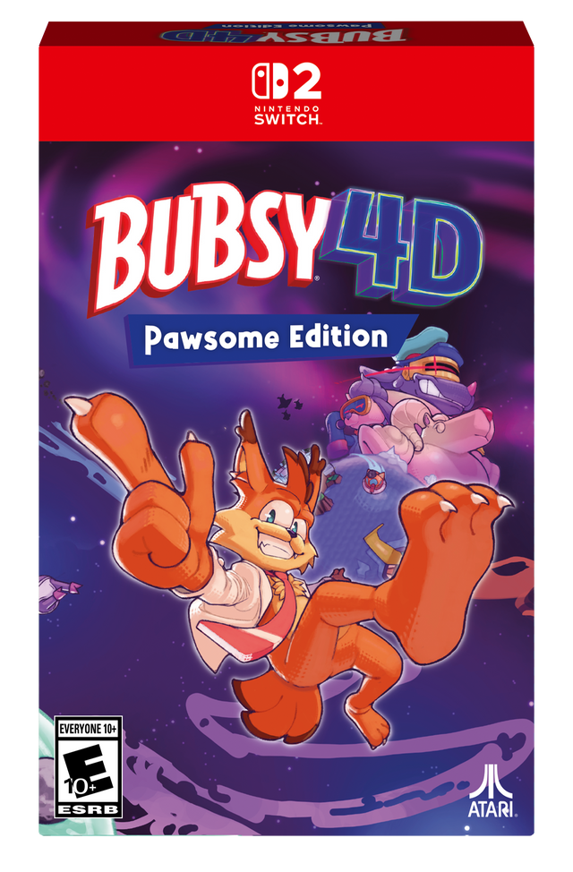 BUBSY 4D Pawsome Edition  
NINTENDO SWITCH  
EVERYONE 10+  
ESRB  
ATARI