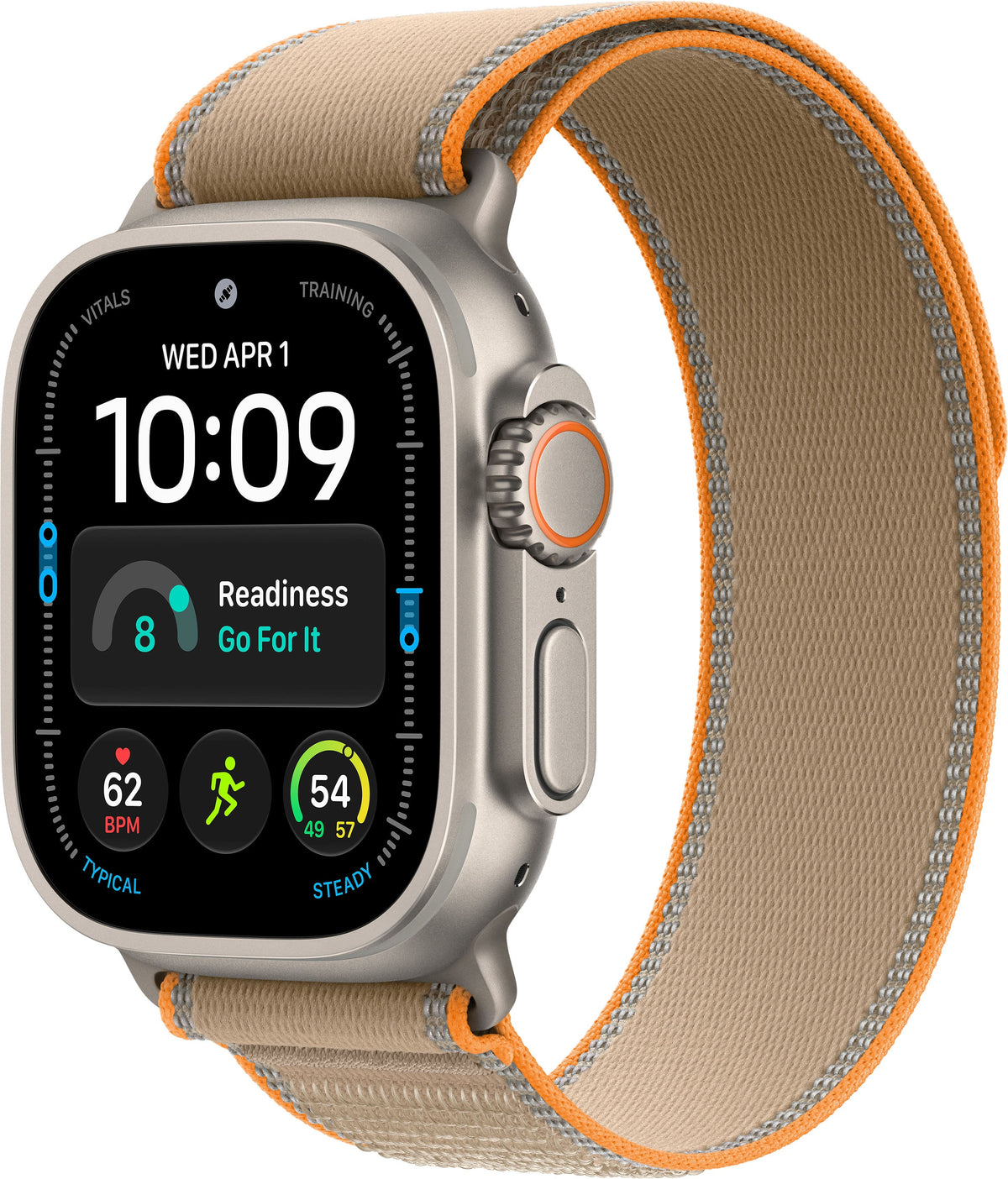 Apple Watch Ultra 4 (GPS + Cellular) 49mm Titanium Case with Sand Trail Loop - S/M - Natural - (2026)