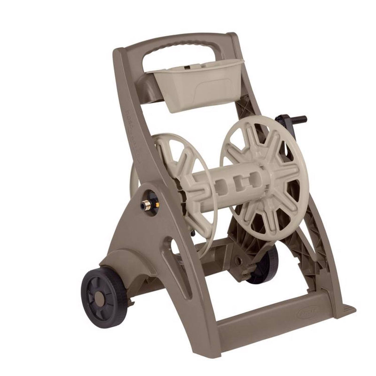 Suncast - Smart Tube 225 ft. Taupe Retractable Wheeled Hose Reel Cart