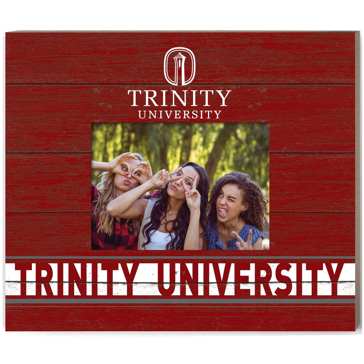 Jardine - Trinity Tigers 11'' x 13'' Team Spirit Scholastic Picture Frame - Maroon
