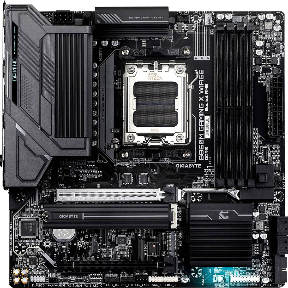 GIGABYTE - B850M GAMING X WIFI6E (Socket AM5) AMD B850 mATX DDR5 Wi-Fi 6E Motherboard - Black