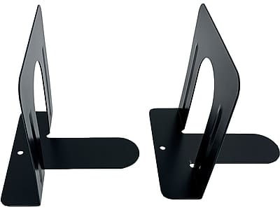 Huron - Steel Book Ends, 4.75"H - Black
