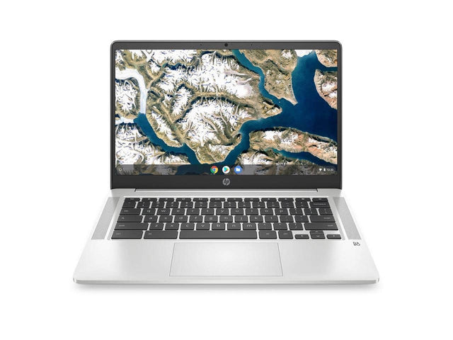 Front. HP - HP 14" Chromebook  Intel Pentium N5000 - 4GB - 64GB - Silver - 14A-NA0131WM - Silver.