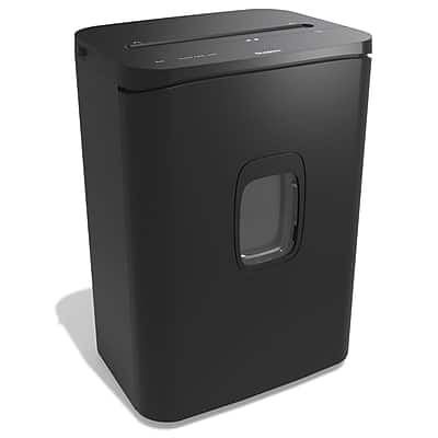 Front. Staples - 24-Sheet Cross-Cut Multi-Media Shredder - Black.