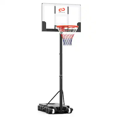 Costway - Goplus Kids Basketball Hoop Outdoor 3.3-7 FT with Shatterproof PC Backboard Fillable Base
