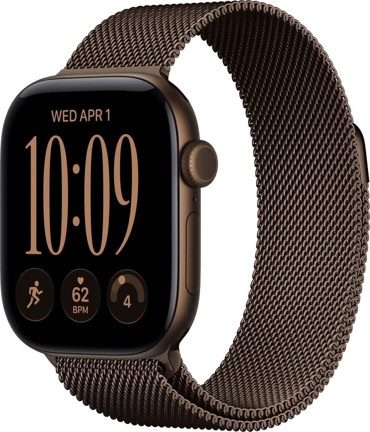 Apple Watch Series 12 (GPS) 42mm Aluminum Case with Dark Bronze Milanese Loop - Dark Bronze - (2026)