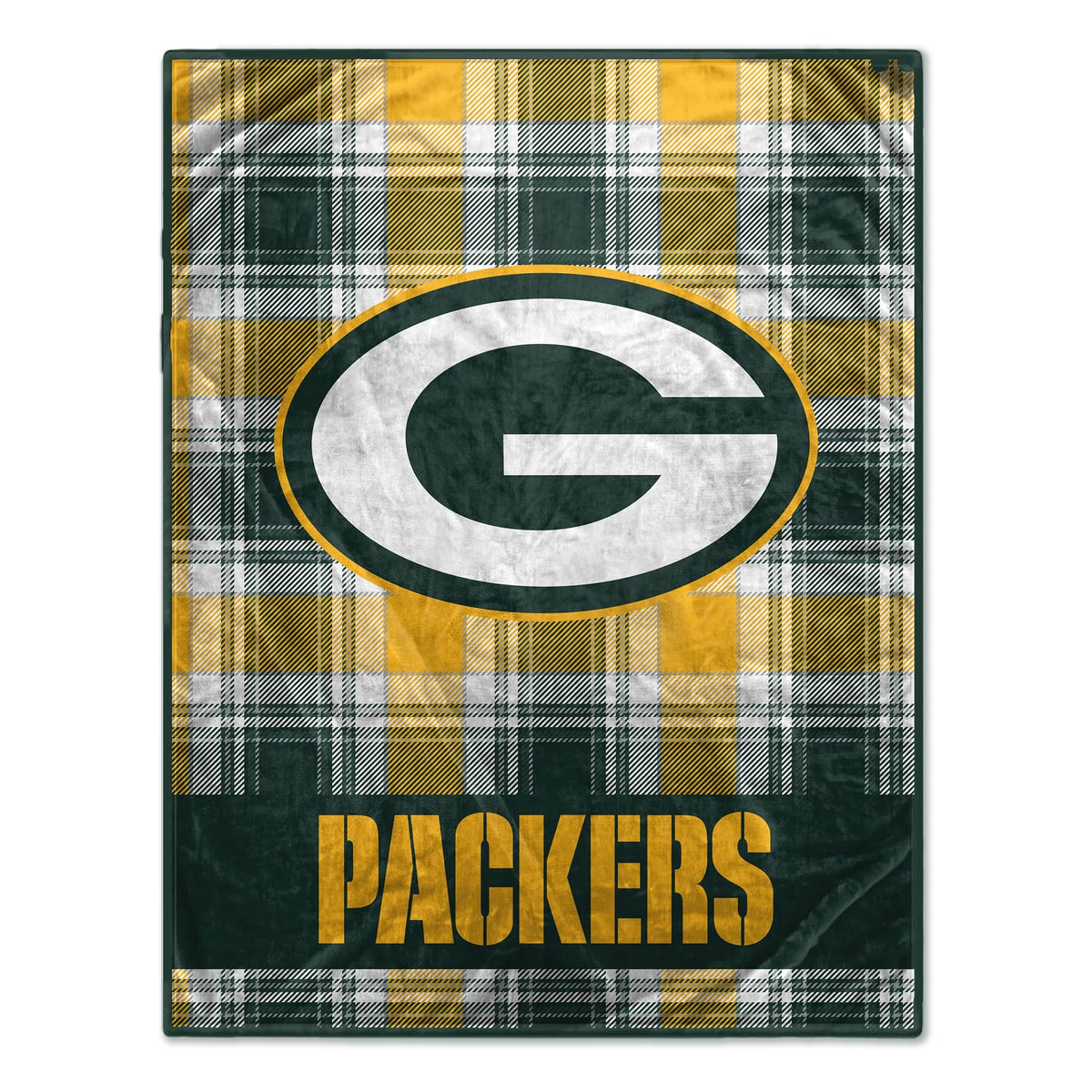 Pegasus - Green Bay Packers 66" x 95" Oversized Plaid FAN-mily Ultra Cozy Blanket - Multicolor