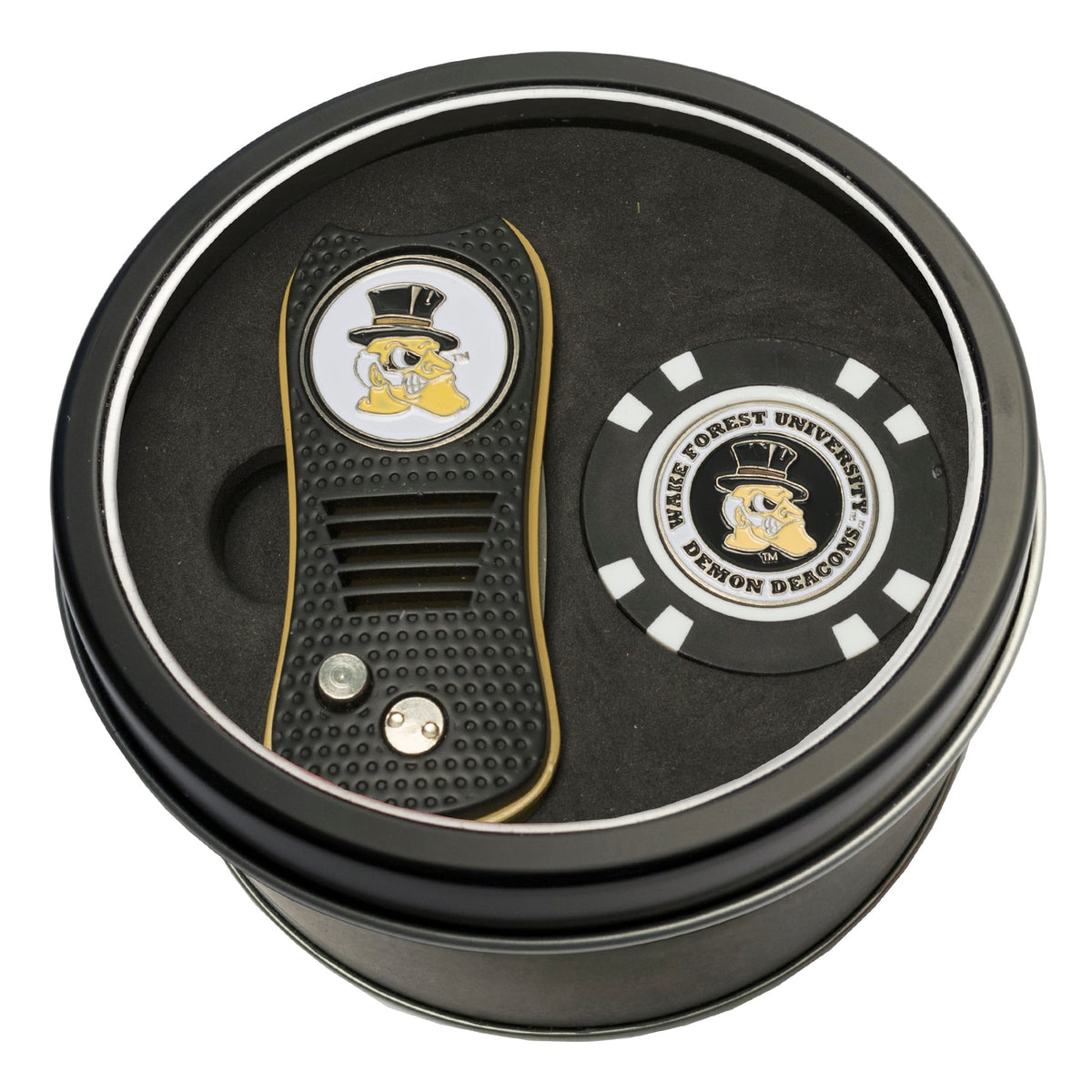 Team Golf - Wake Forest Demon Deacons Switch Chip Golf Tin Set - Multicolor