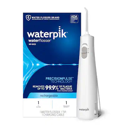 Waterpik - Cordless 1100 Rechargeable Portable Water Flosser with 2 Settings, ADA Accepted