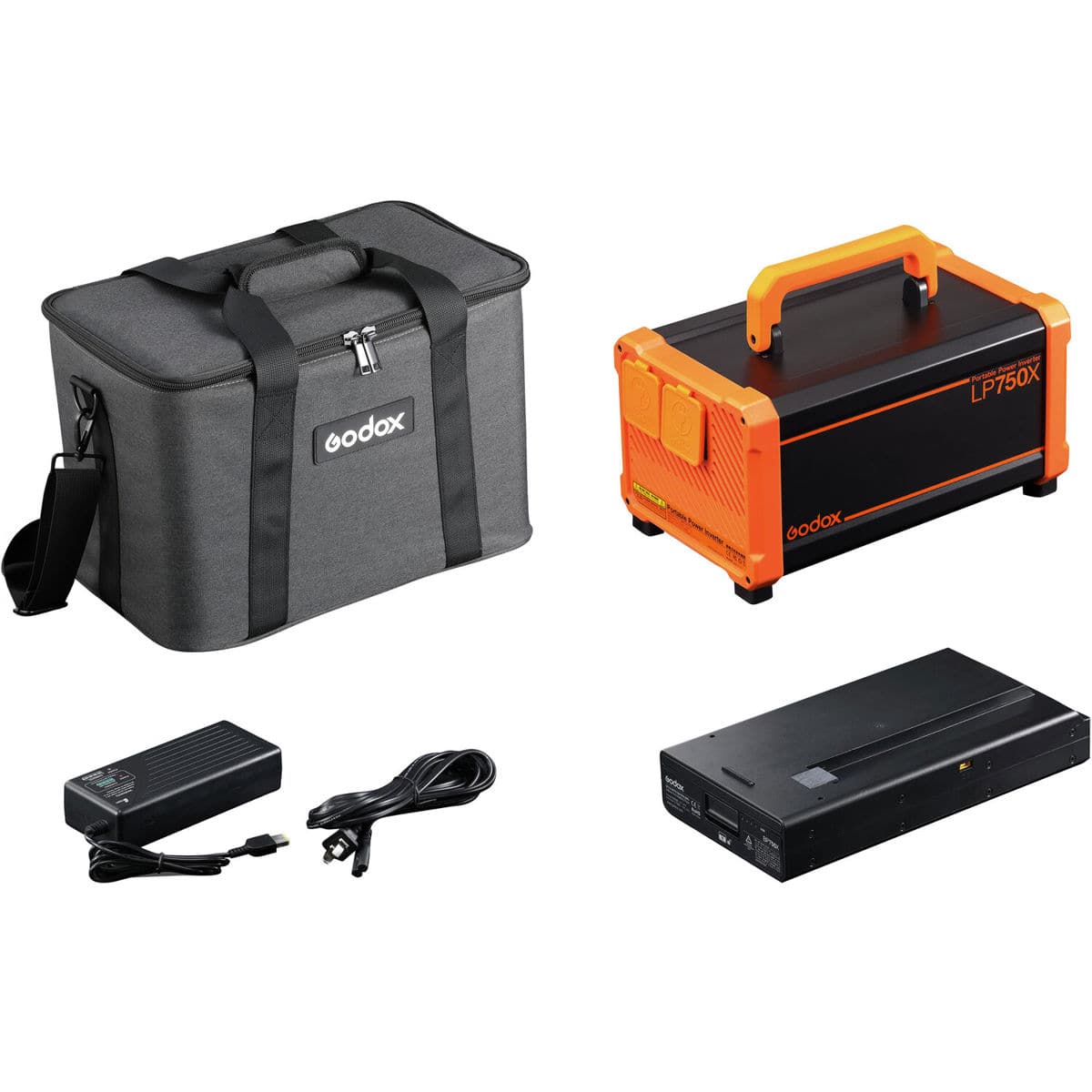 Godox LP750X Portable Power Inverter - Black, Orange