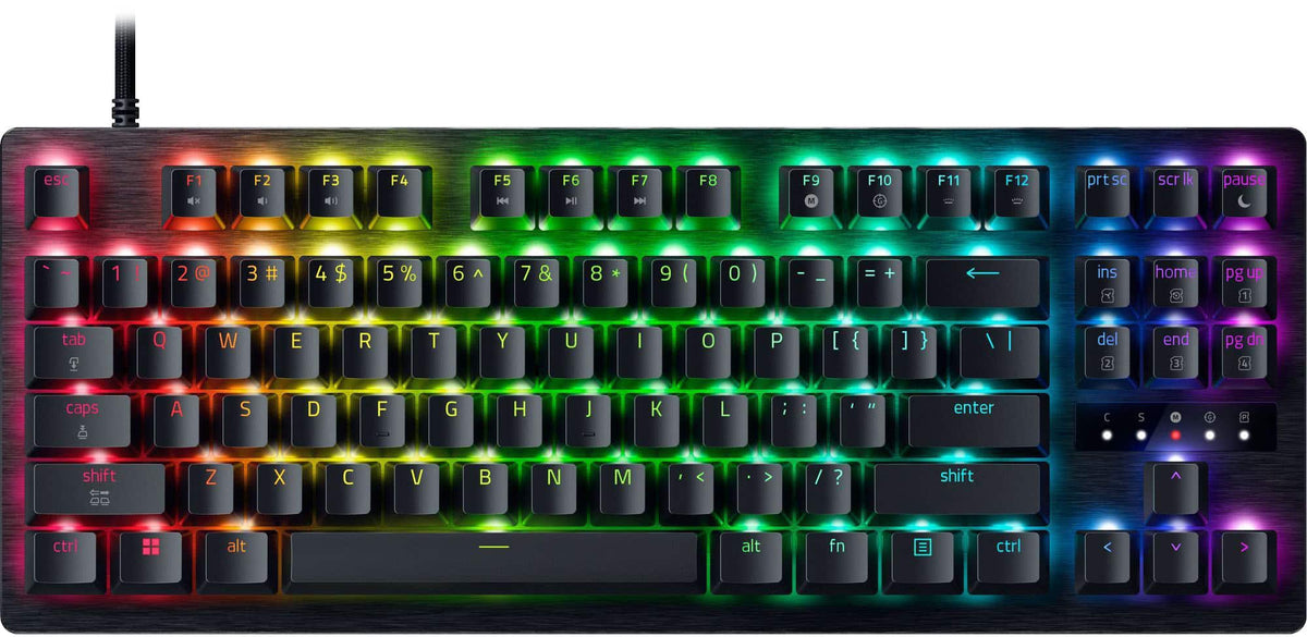 Razer - Huntsman V3 TKL 8KHz Wired Analog Optical Linear Switch Gaming Keyboard with Snap Tap for PC - Black