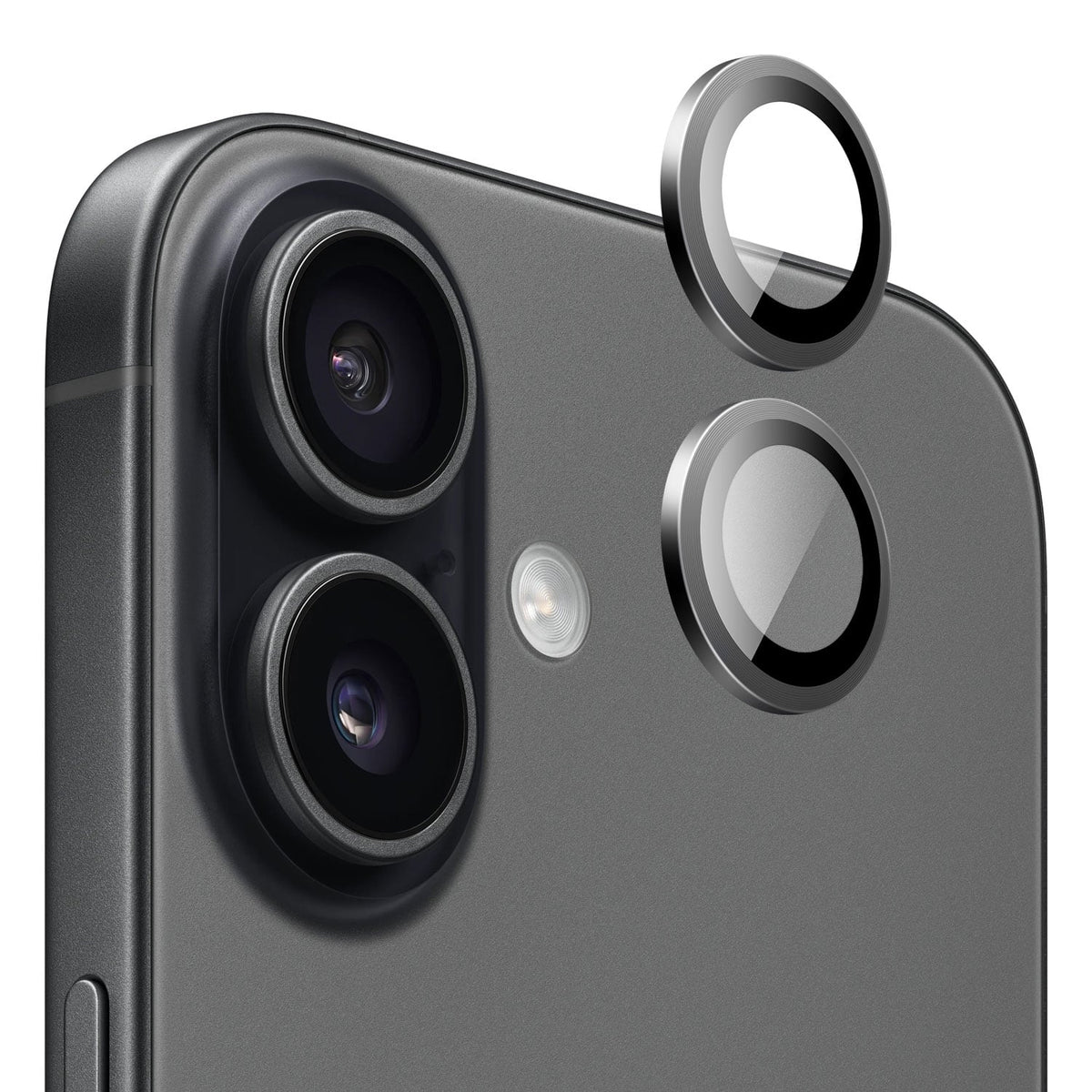 SaharaCase - Apple iPhone 17 Camera Glass Protector | Titanium Body | Exact Color Match | 2Pack - Black