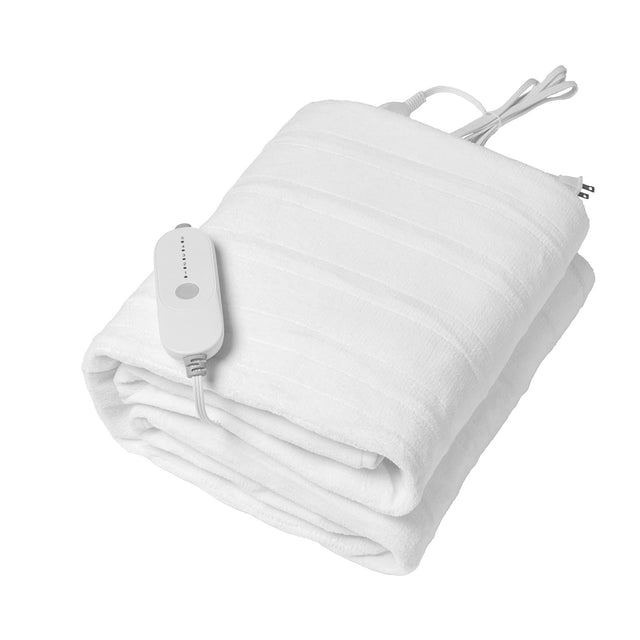 Front. VEVOR - Heated Mattress Pad, 39 x 75 in, Electric Bed Warmer with 1-5 Heat Settings Control, 10-Hour Auto Shut Off - White.