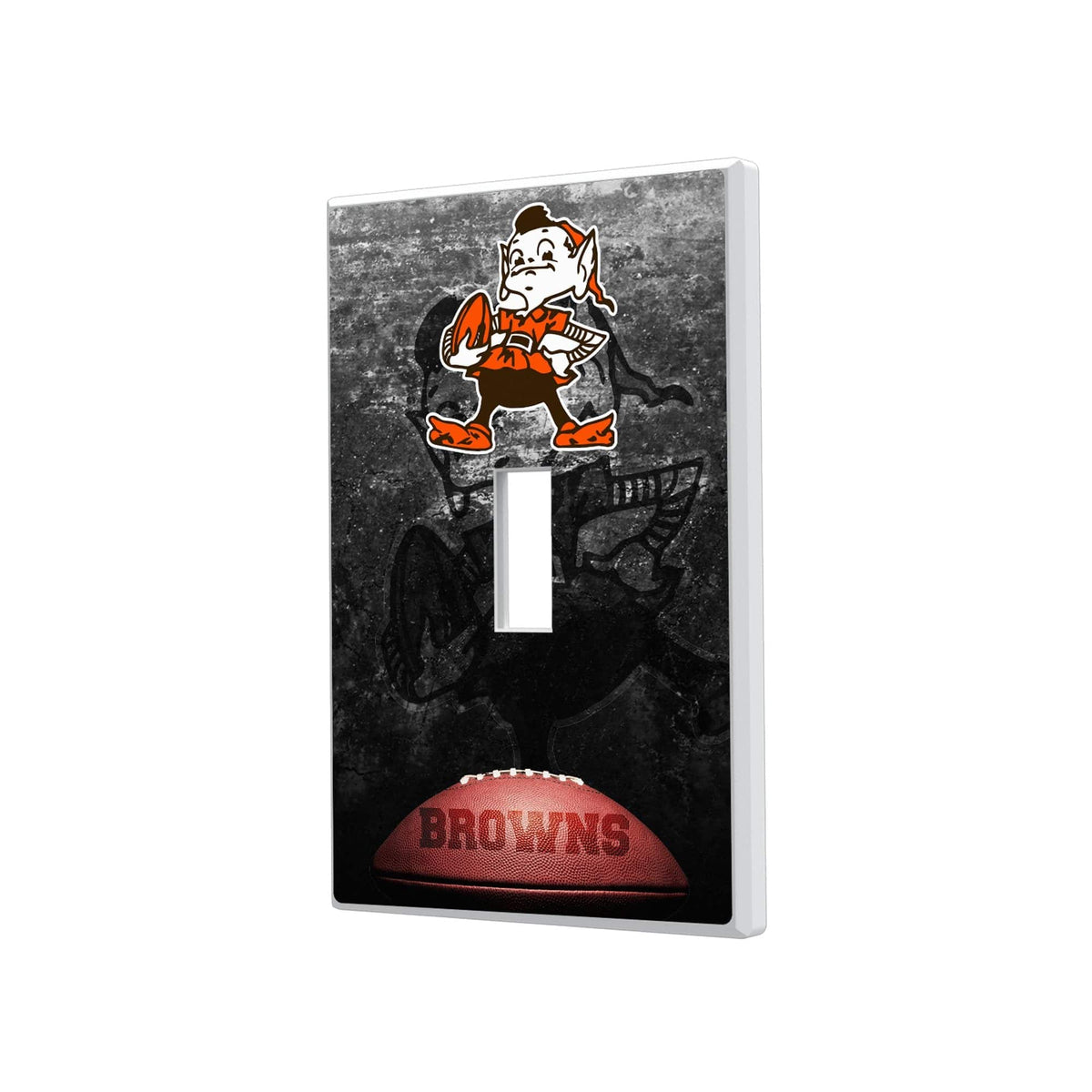 Keyscaper - Cleveland Browns Legendary Design Single Toggle Lightswitch Plate - Multicolor