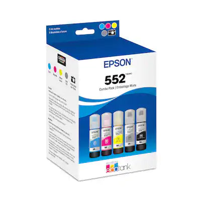 Epson - T552 Dye Clr Combo CMYPkGy Ink