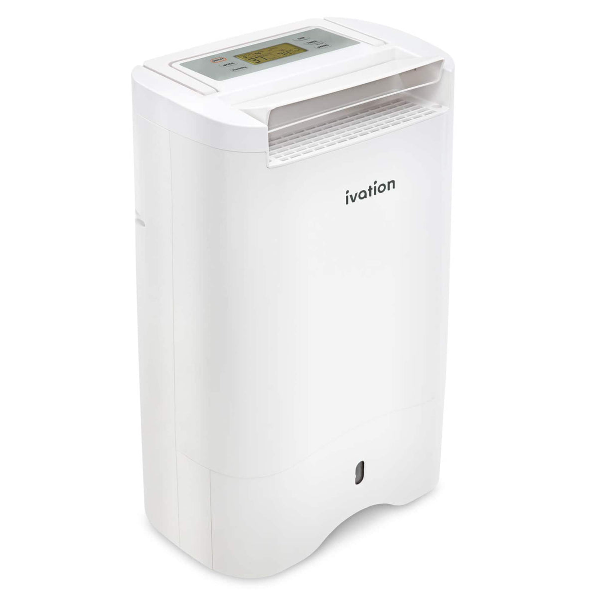 Ivation - 19 Pint Small-Area Desiccant Dehumidifier with Drain Hose for Spaces Up to 410 Sq Ft - White