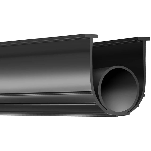 Front. VEVOR - Garage Door Seals Bottom Rubber,U Shape +O Ring Garage Door Weather Stripping,Universal Weatherproof Threshold Buffering - Black.