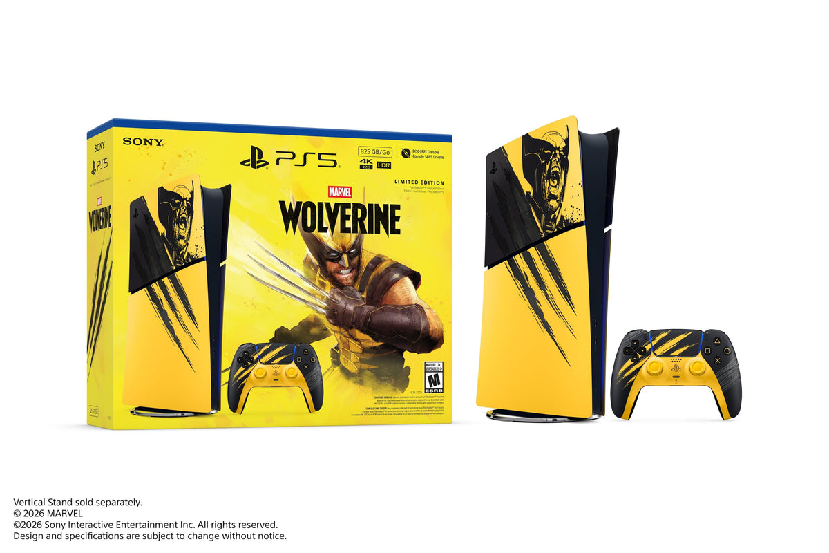 PlayStation 5 Digital Edition – Marvel’s Wolverine Battle Limited Edition Bundle– 825GB