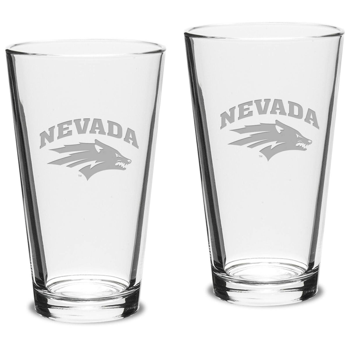Jardine - Nevada Wolf Pack 16oz. 2-Piece Classic Pub Glass Set - Multicolor