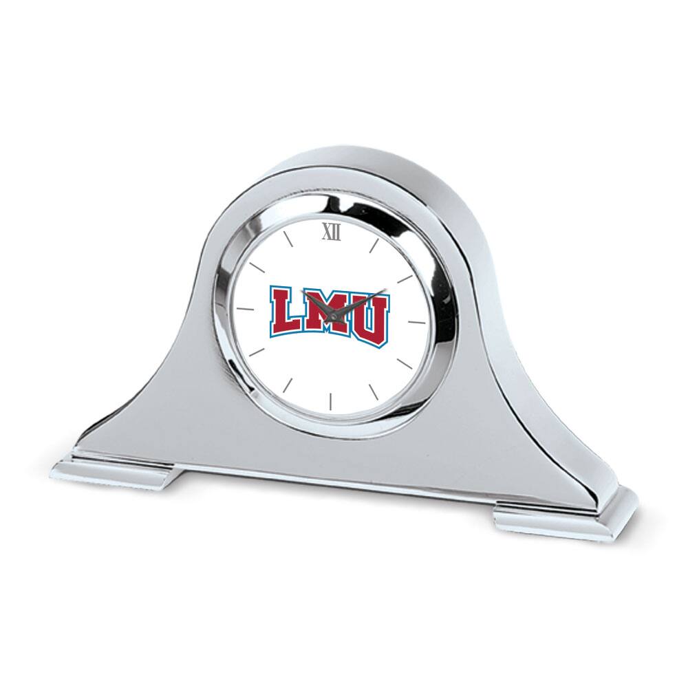 Jardine - Loyola Marymount Lions Logo Napoleon Desk Clock - Silver
