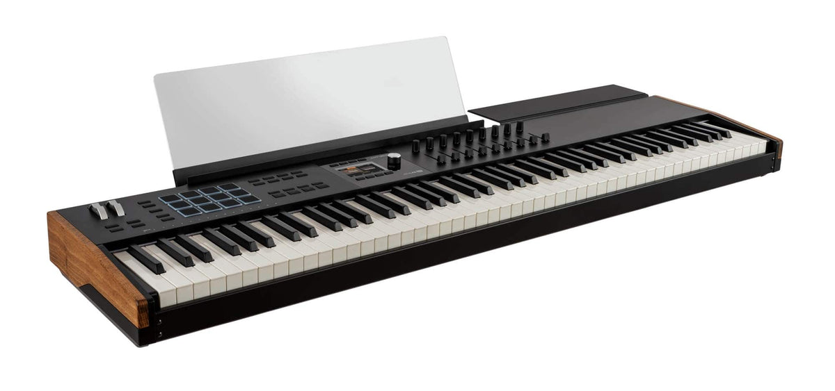 Arturia - KeyLab 88 mk3 88-Key Hammer-Action MIDI Controller with Pads, Faders, Encoders, Display, and USB-C Connectivity