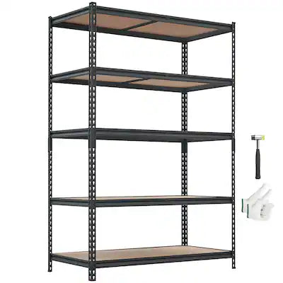 VEVOR - Storage Shelves, 5-Tier Adjustable, 3000 lbs Capacity, Heavy Duty Garage Storage Shelving Unit, Metal Utility Rack Shelf