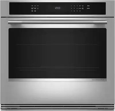 KitchenAid - 30 inch Built-In Single Electric Wall Oven with No Preheat Air Fry Mode