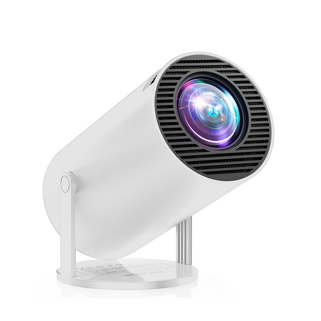 Front. COQOOL - Projector 1080P Full HD, Mini Projector Smart for Movie Projection Compatible with Phone - White.