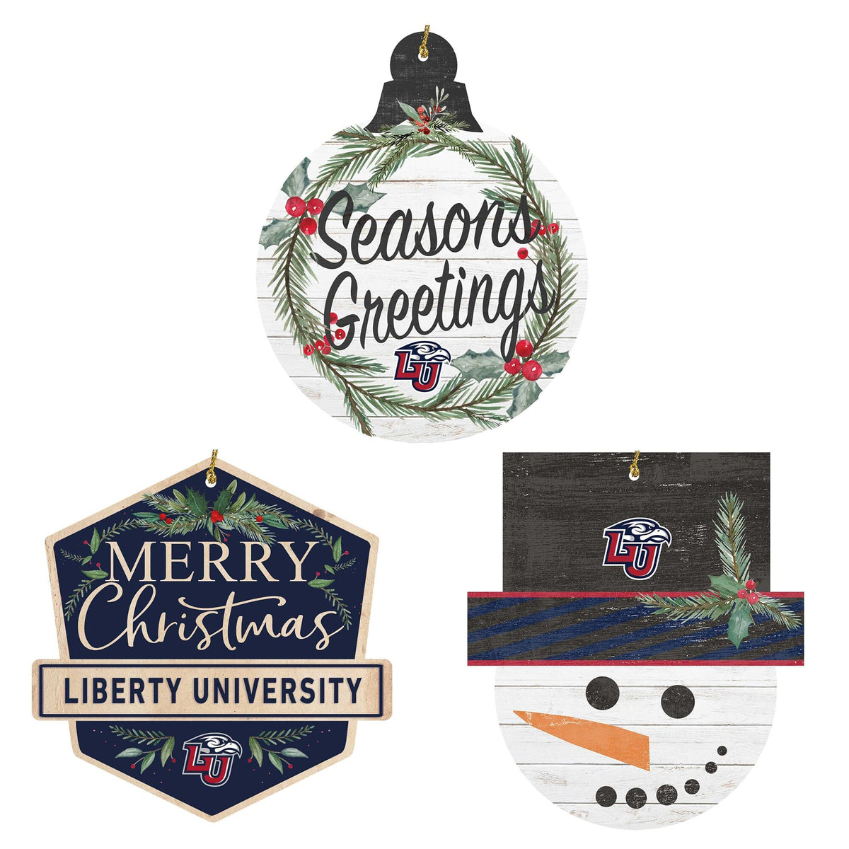 Jardine - Liberty Flames Ornament Bundle - White