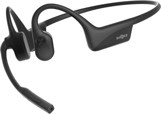 Front. Shokz - Shokz OpenComm2 Bone Conduction Stereo Bluetooth Headset 2025 Upgrade - Black.