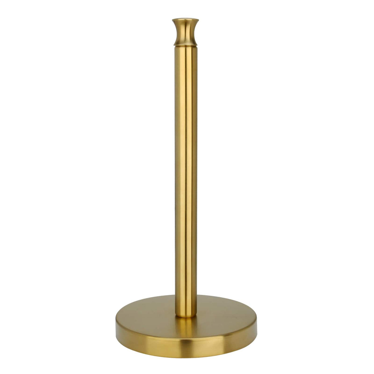 Akicon - Paper Towel Holder Stand for Kitchen Countertop and Dining Room Table - Brushed Gold