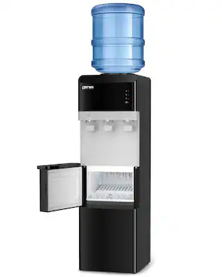 OSTBA - 4-in-1 Water & Ice Dispenser, Hot, Cold & Room Temperature Water with Bullet Ice Maker,Fits 3 & 5 Gallon Bottles