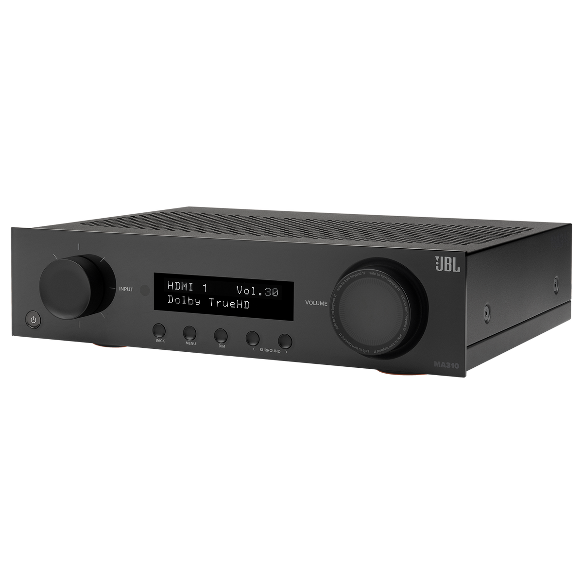 JBL - MA310 50W 5.2ch Bluetooth Capable HDR 4K Ultra HD Compatible AV Home Theater Receiver - Black