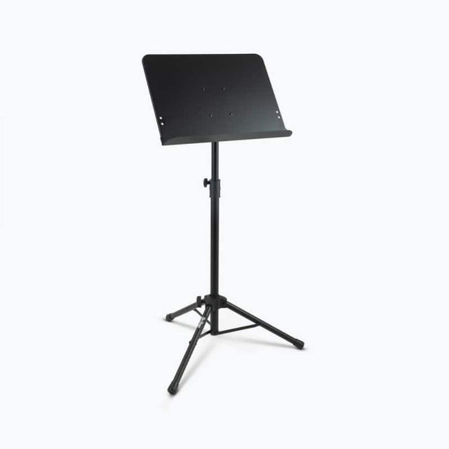 Front. On Stage Stands - On-Stage SM7211B Professional Grade Folding Orchestral Sheet Music Stand, Black - Black.