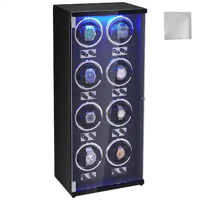 VEVOR - Watch Winder, Watch Winder for 8 Men's and Women's Automatic Watches, with 8 Super Quiet Japanese Mabuchi Motors