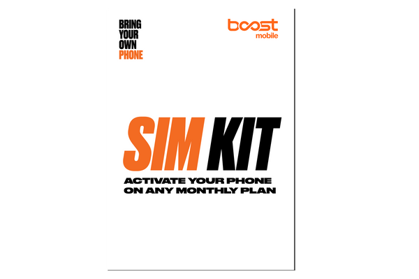 Boost Mobile - Starter SIM Card Kit - White