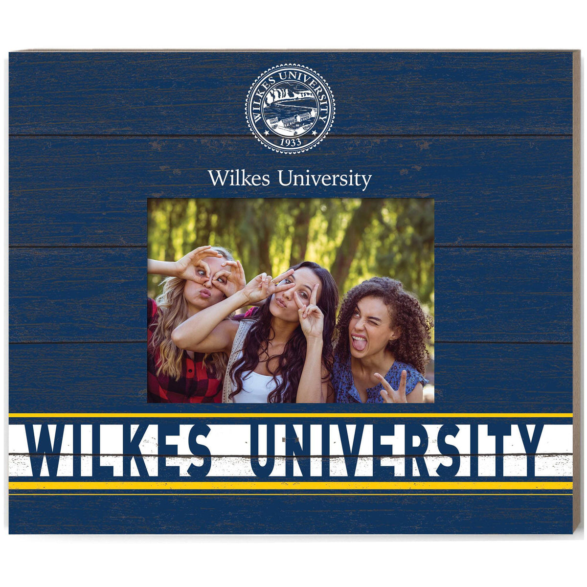 Jardine - Wilkes Colonels 11'' x 13'' Team Spirit Scholastic Picture Frame - Navy
