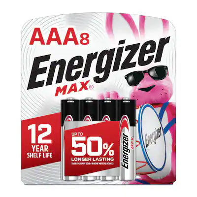 Energizer - MAX AAA Batteries (8 Pack), Triple A Alkaline Batteries