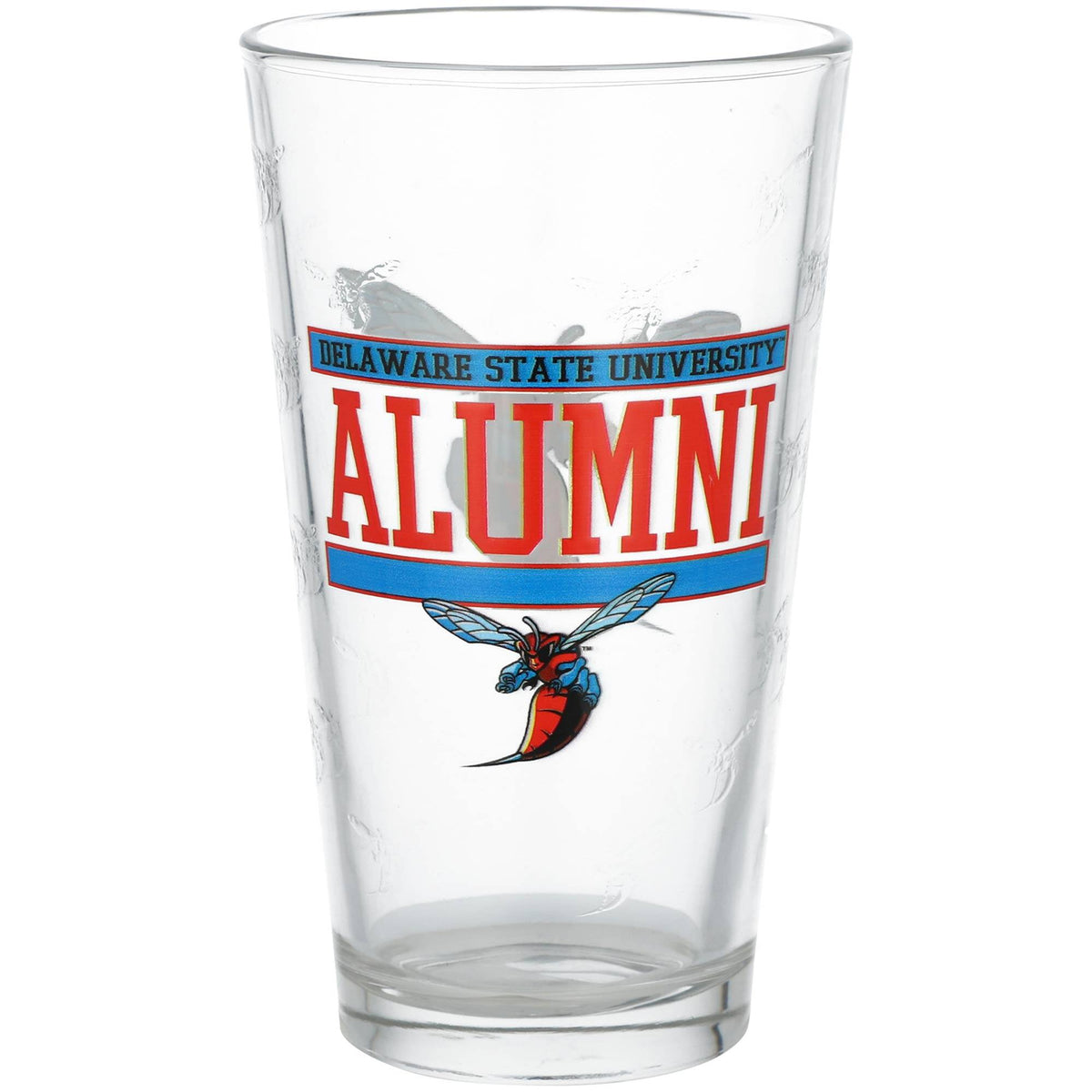 Indigo Falls - Delaware State Hornets 16oz. Alumni Pint Glass - Multicolor